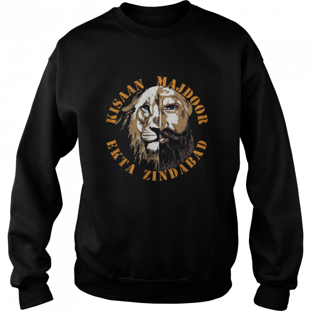 Tiger And Men Kisaan Majdoor Ekta Zindabad Unisex Sweatshirt