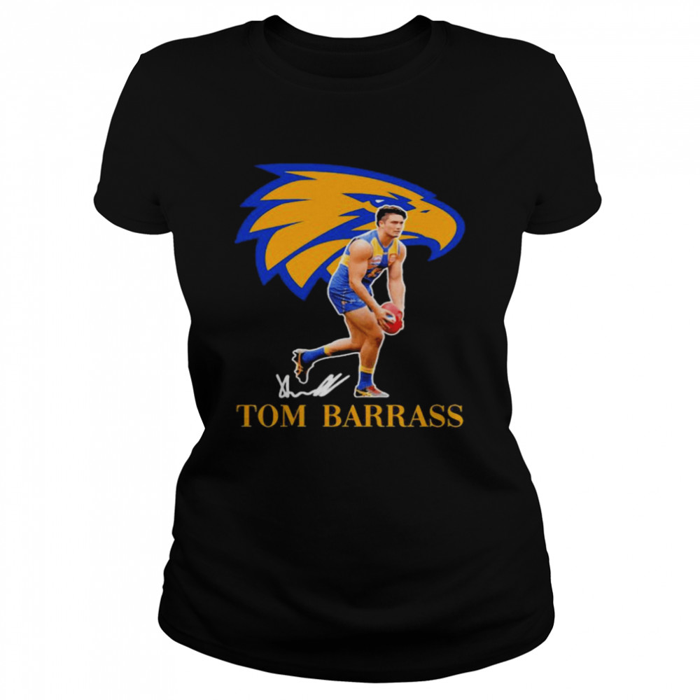 Tom Barrass Player Of Team Philadelphia Eagles Football Signature Classic Women's T-shirt