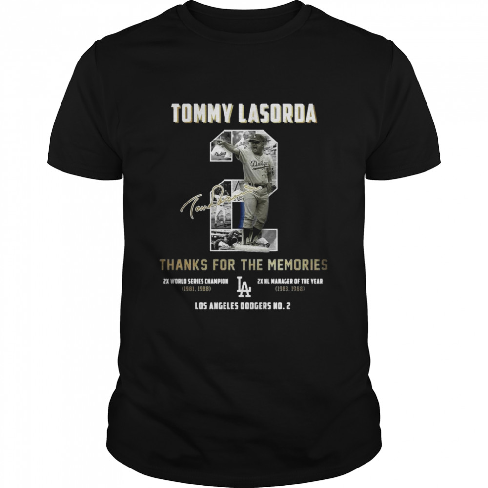 Tommy Lasorda 2 Thank You For The Memories Signature shirt