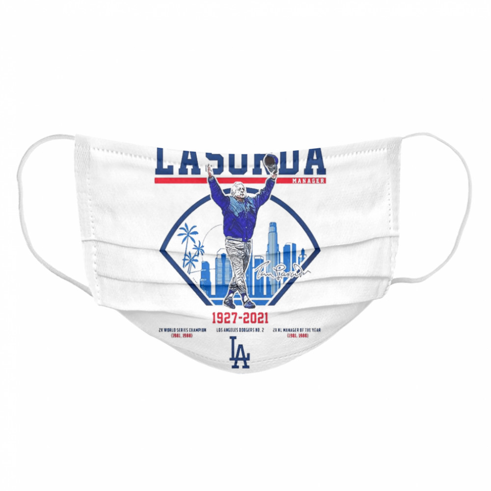 Tommy Lasorda Manager 1927 2021 Thanks For The Memories Cloth Face Mask