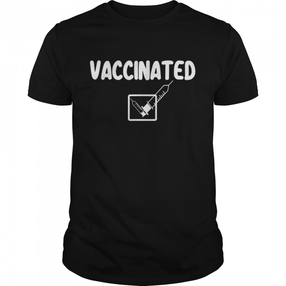Vaccinated Check Mark Vaccine I Got Vaccinated Classic Men's T-shirt