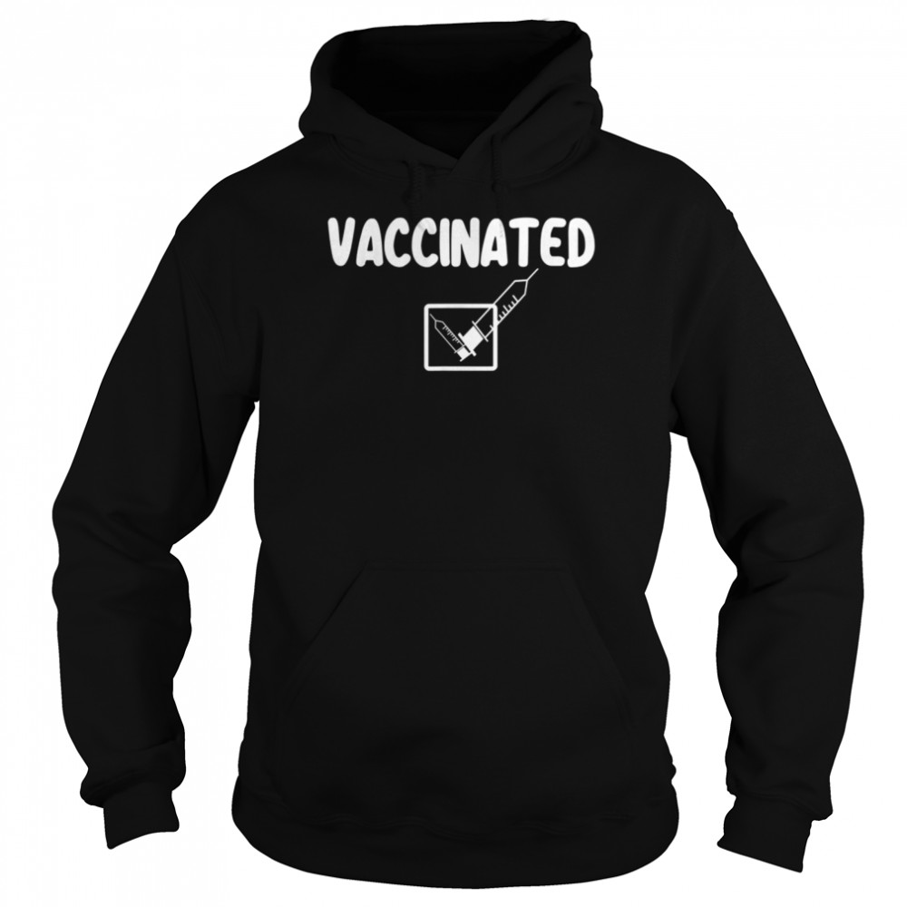 Vaccinated Check Mark Vaccine I Got Vaccinated Unisex Hoodie