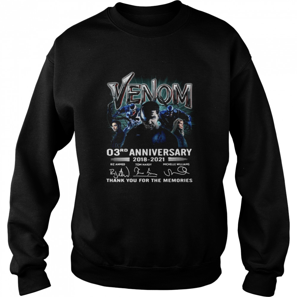 Venom 03rd anniversary thank you for the memories Unisex Sweatshirt