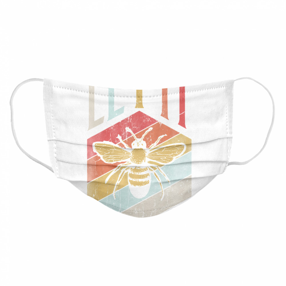 Vintage Bee Let It Bee Letter Print Spring Cloth Face Mask