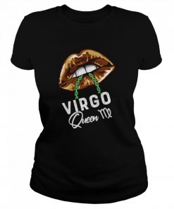 Virgo Queen Lips Sexy Black Afro Queen September  Classic Women's T-shirt