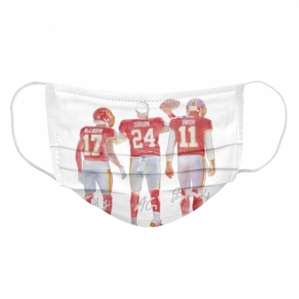 Washington Redskins Champion Terry Mclaurin 17 Antonio Gibson 24 Alex Smith 11 2021 Cloth Face Mask