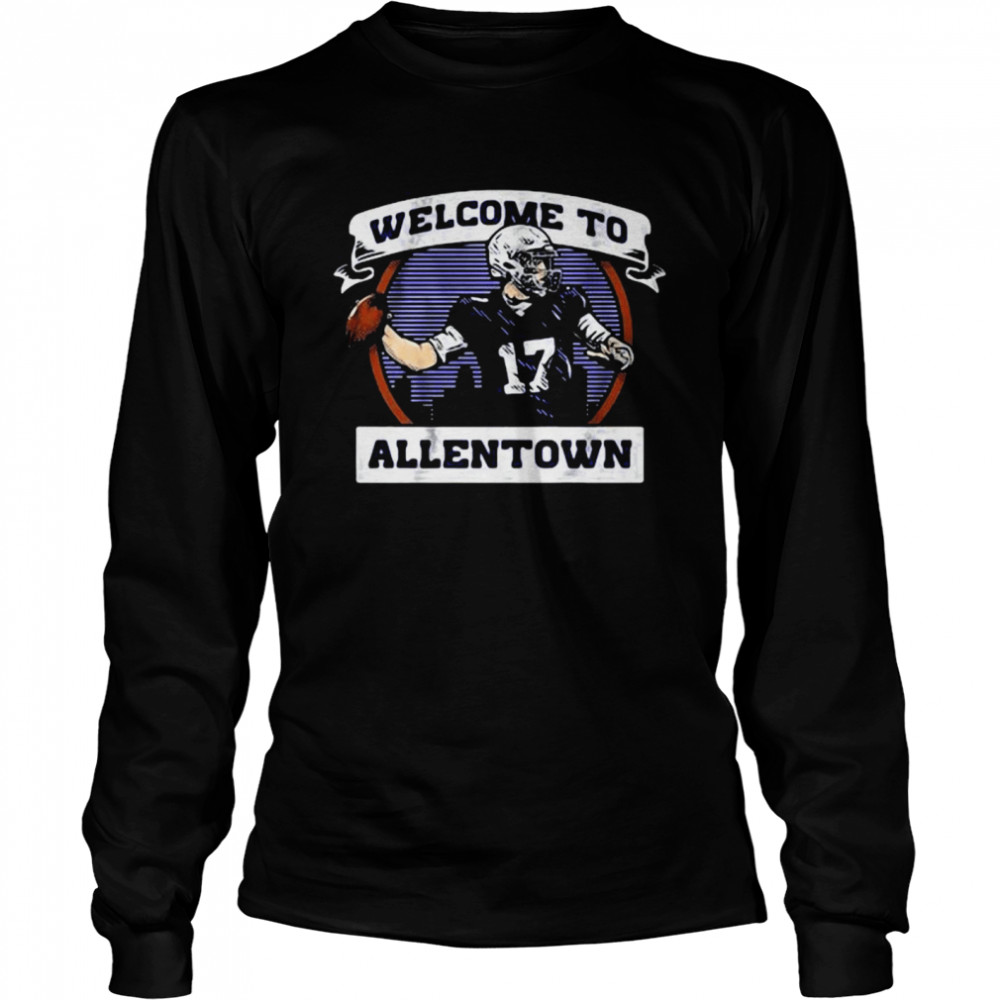 Welcome To Allentown Football Player Number 17 Long Sleeved T-shirt
