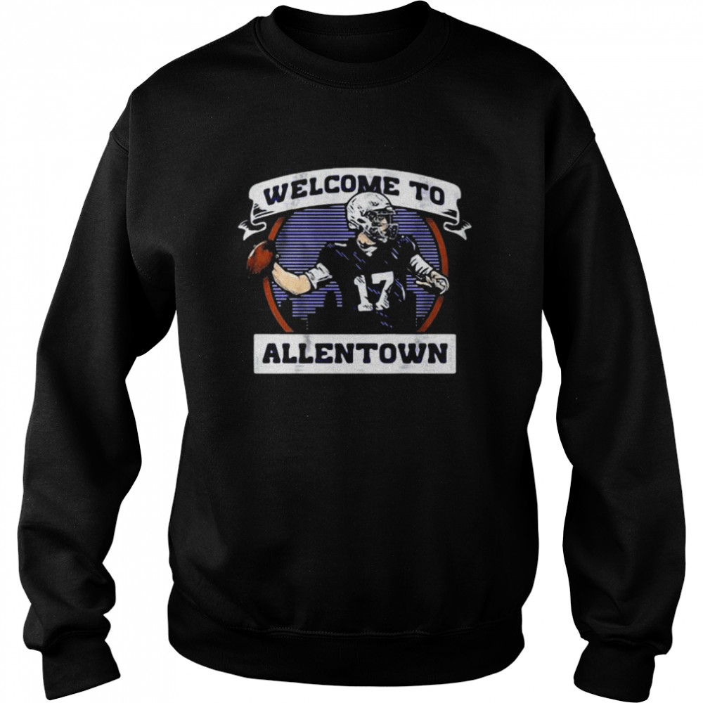 Welcome To Allentown Football Player Number 17 Unisex Sweatshirt