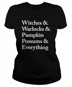 Witches Warlocks Pumpkin Possums Everything  Classic Women's T-shirt
