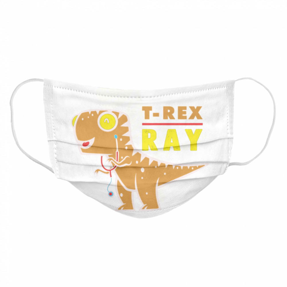 XRay Tech TRex Dinosaur Radiology Tech Cartoon Cloth Face Mask