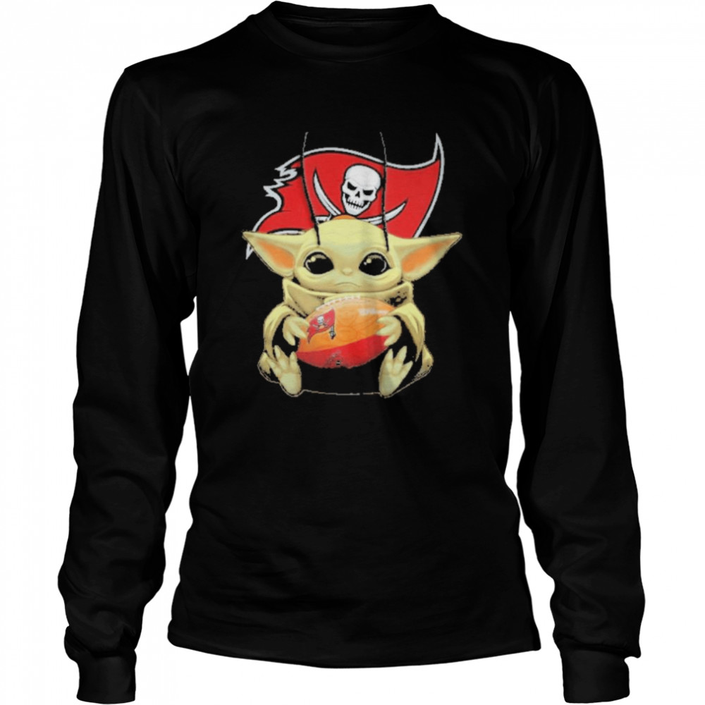 baby yoda tampa bay buccaneers Long Sleeved T-shirt