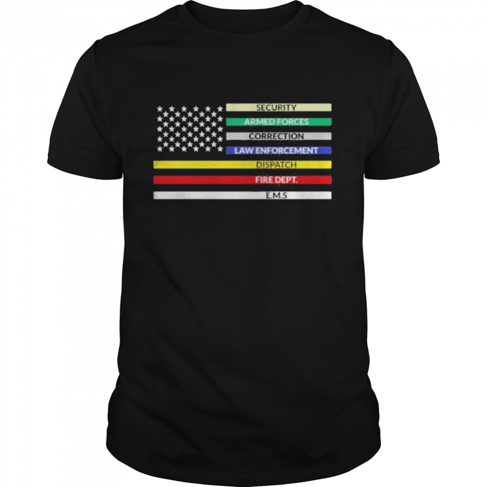 first responder american flag shirt