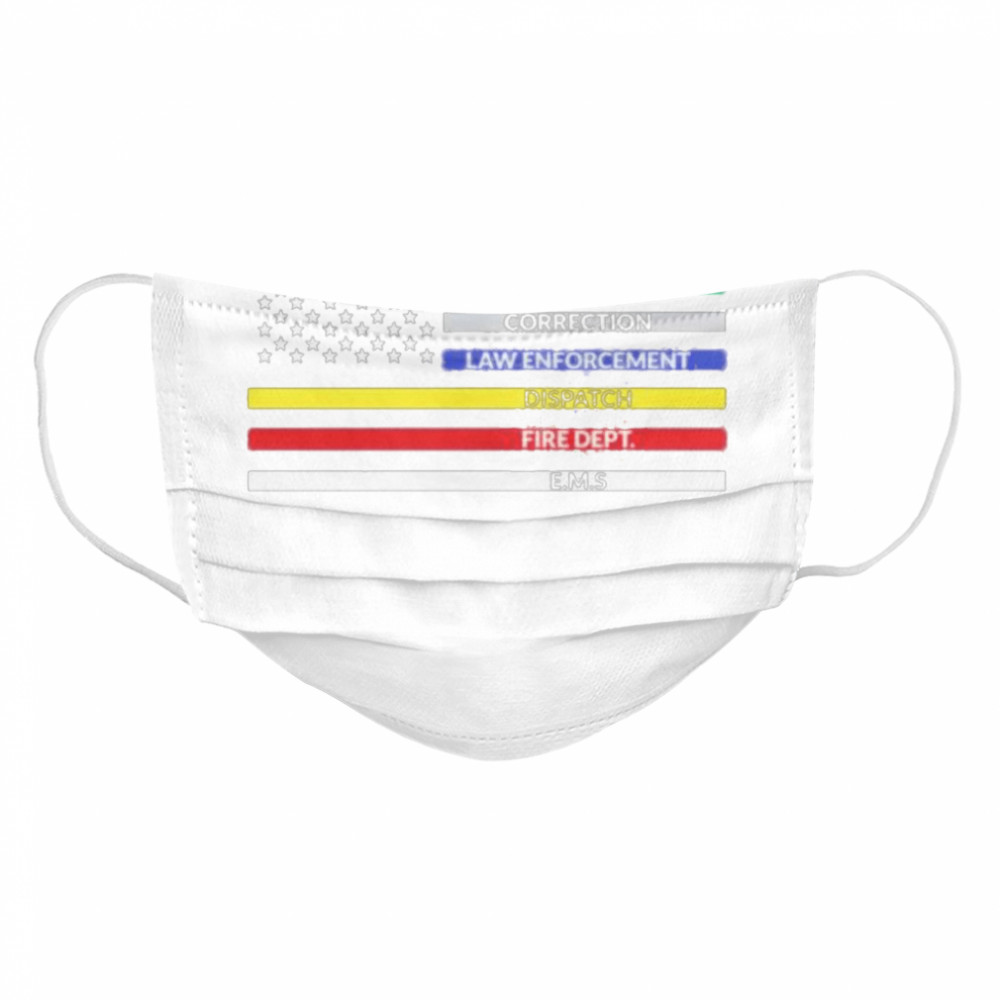 first responder american flag Cloth Face Mask
