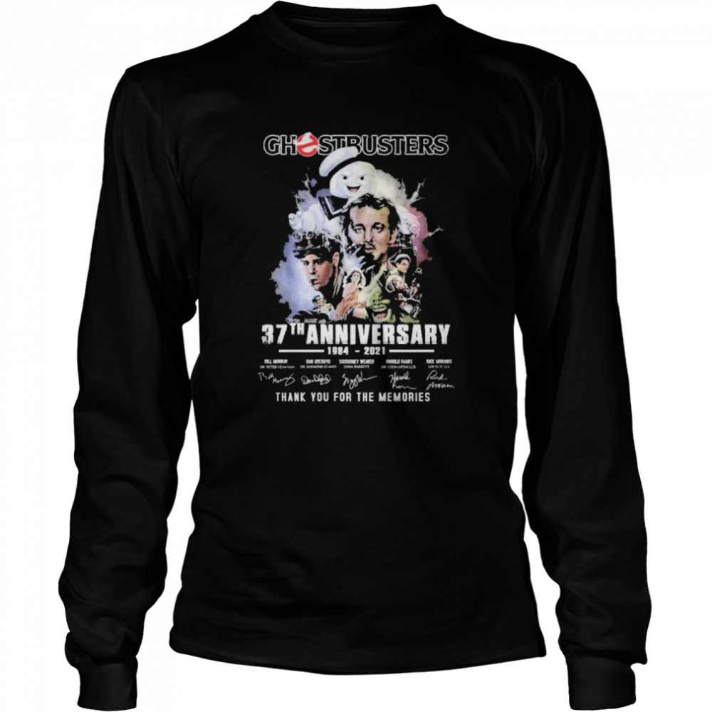 ghostbusters 37 th anniversary 1984 2021 thank you for the memories Long Sleeved T-shirt