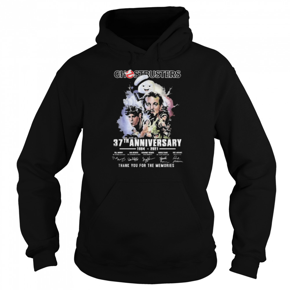 ghostbusters 37 th anniversary 1984 2021 thank you for the memories Unisex Hoodie
