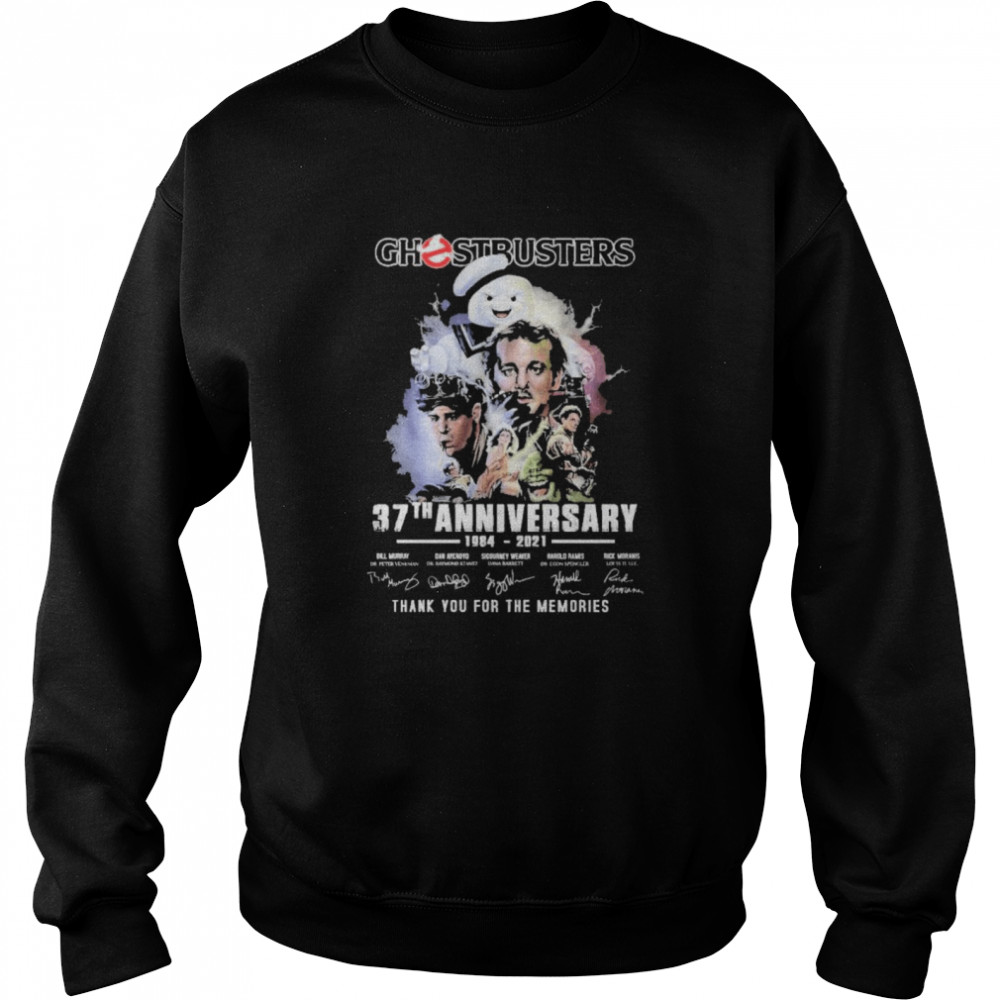 ghostbusters 37 th anniversary 1984 2021 thank you for the memories Unisex Sweatshirt