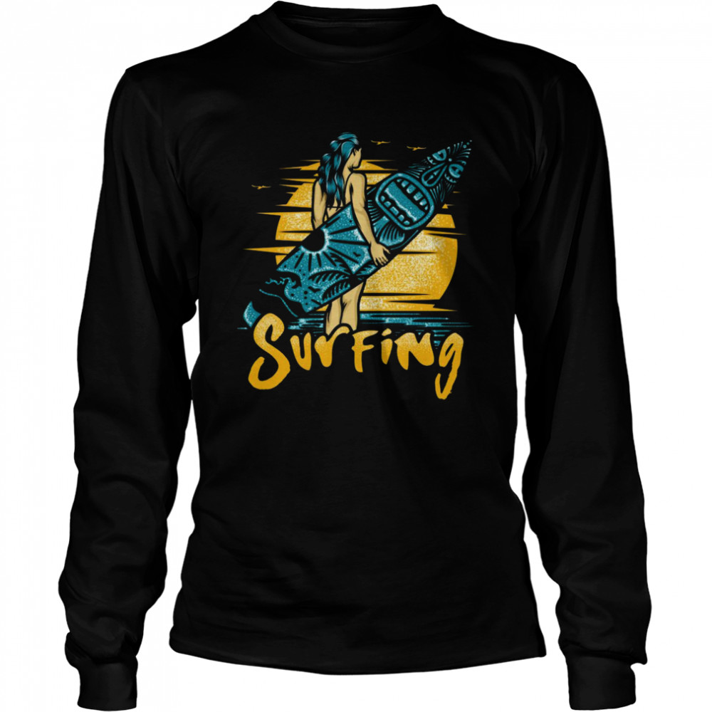 surfing Long Sleeved T-shirt