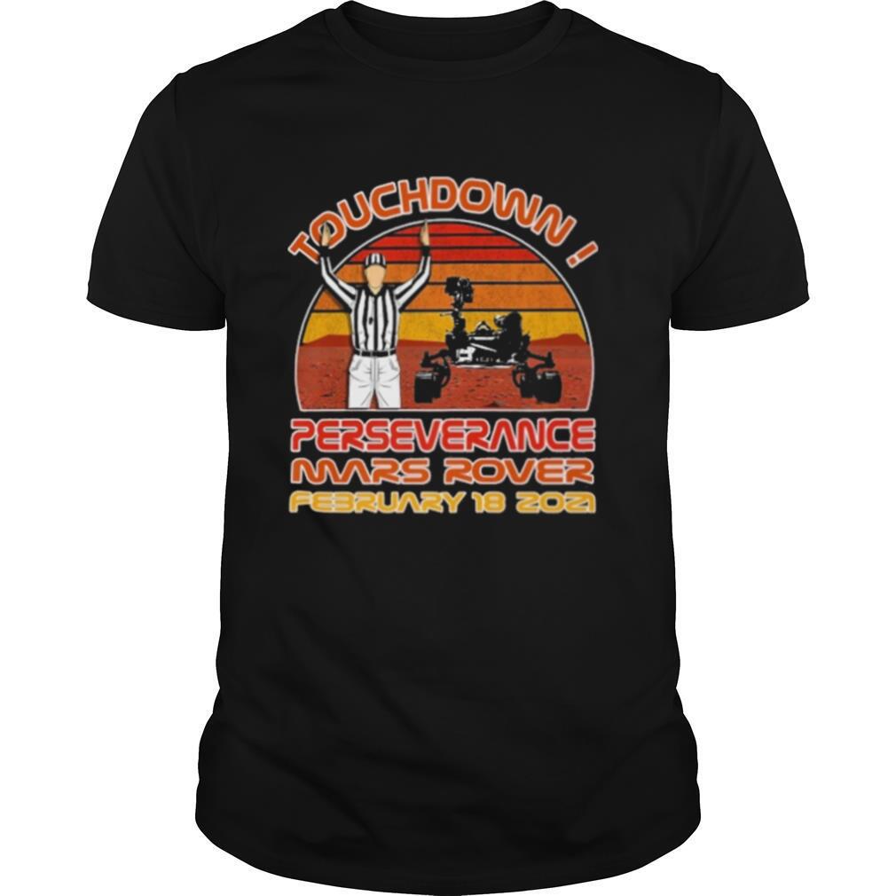 Touchdown Perseverance Mars Rover February 2021 Sunset Vintage shirt