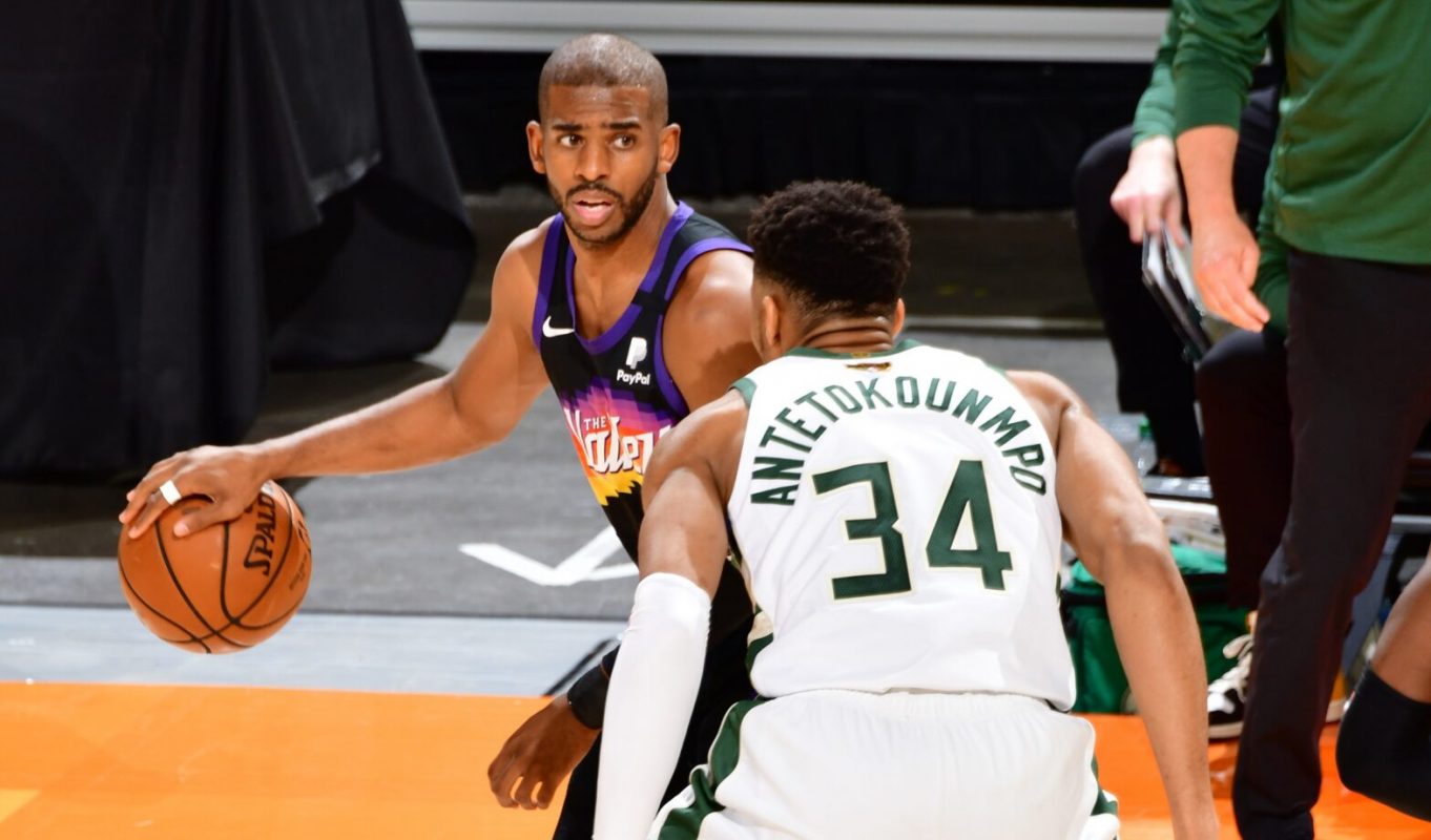 Giannis Antetokounmpo Chris Paul at the top of their games