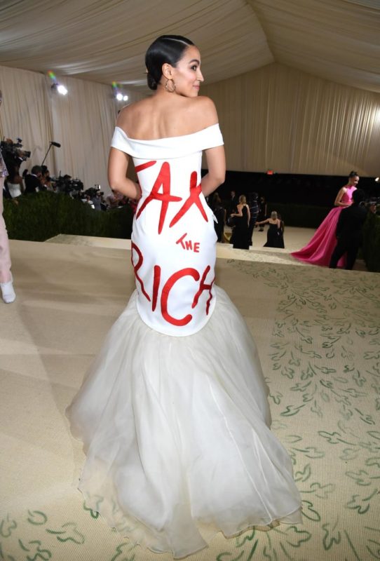 AOC caused a stir with her statement-making Met Gala gown