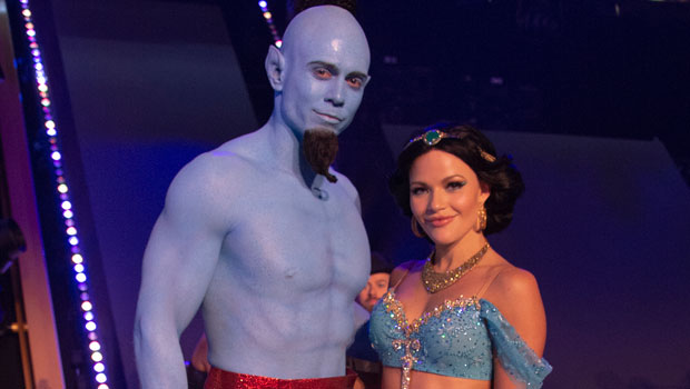 The Miz Looks Totally Unrecognizable InBlue Body Paint As The Genie On ‘DWTS’