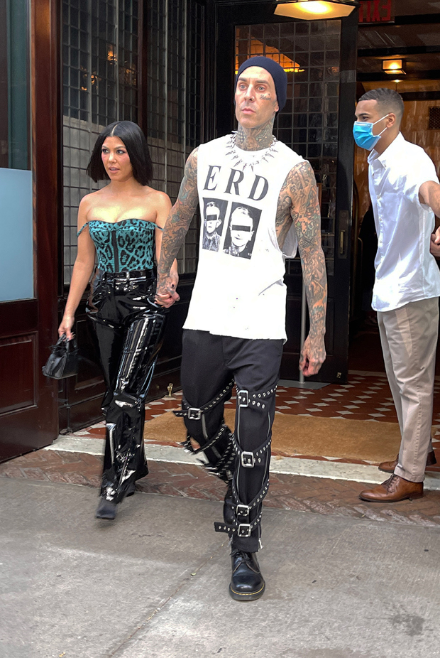Travis Barker and fiancé Kourtney Kardashian