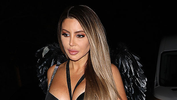 Larsa Pippen Sizzles In Black BedazzledLingerie & Wings As A Victoria’s SecretAngel
