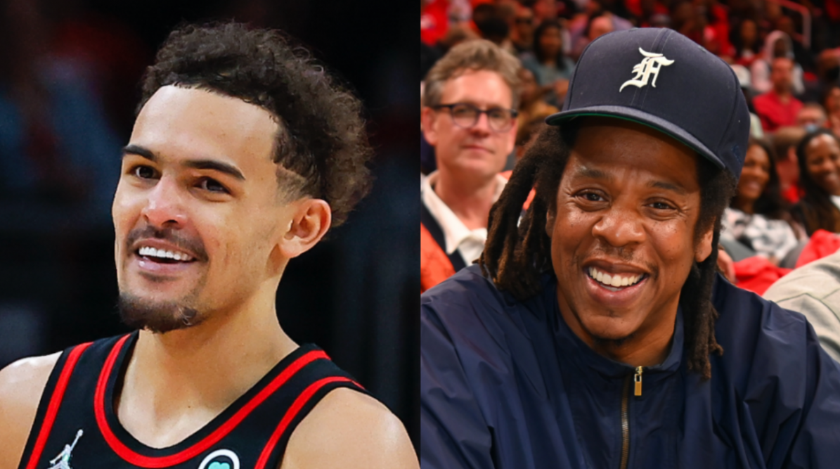 ATLANTA HAWKS STAR TRAE YOUNG REACTS TO PLAYING IN FRONT OF JAY-Z & NELLY IN PLAY-IN WIN