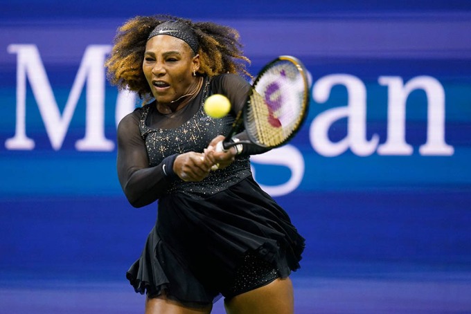 Serena Williams during her last tennis match