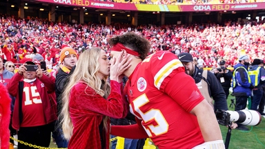 Brittany Mahomes Passionately Kisses Patrick Before He Hits The Field To ‘Pregame’