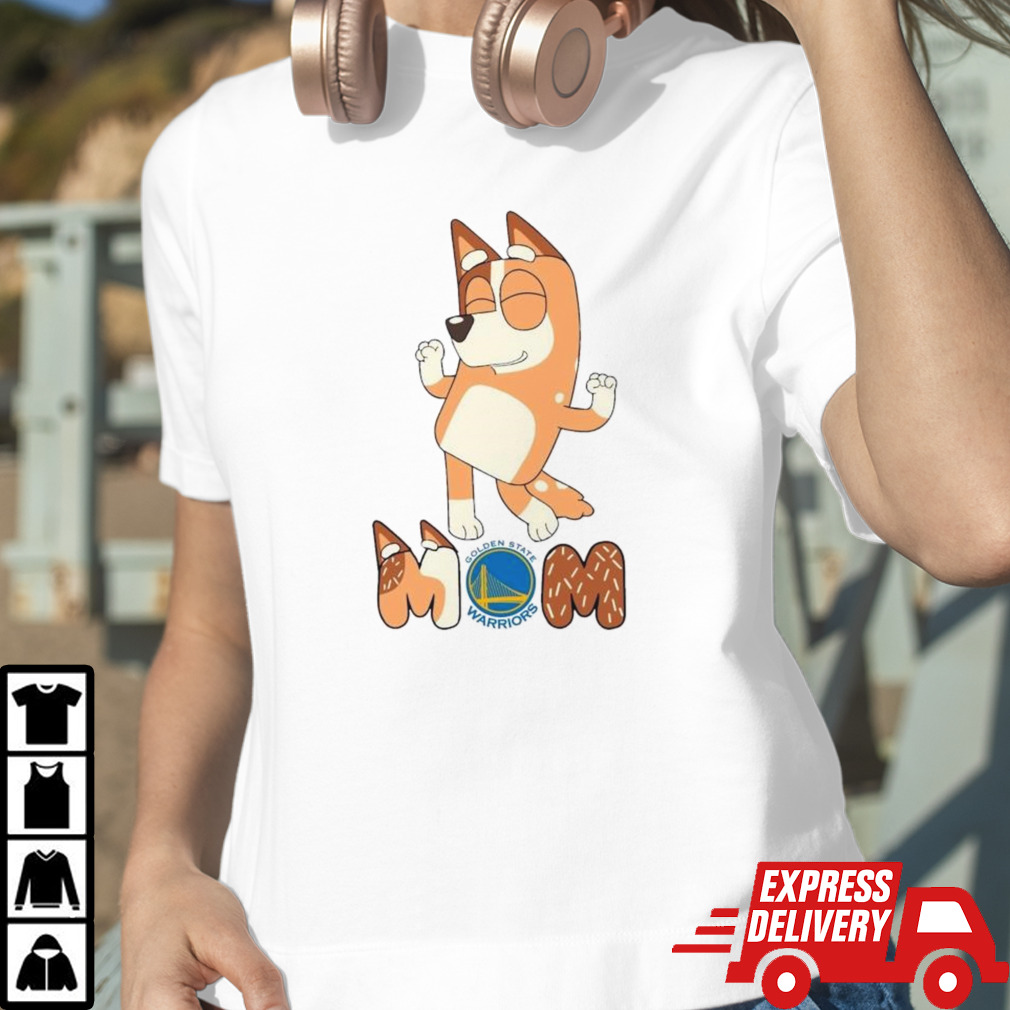 Bluey Mom Golden State Warriors Basketball dancing shirt