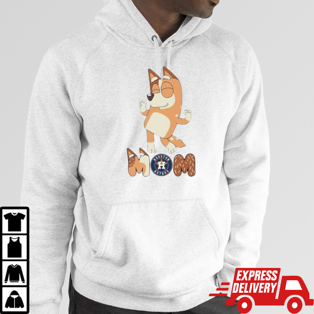 Bluey Mom Houston Astros Baseball dancing shirt