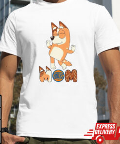 Bluey Mom New York Knicks Basketball dancing shirt