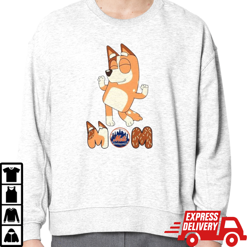 Bluey Mom New York Mets Baseball dancing shirt