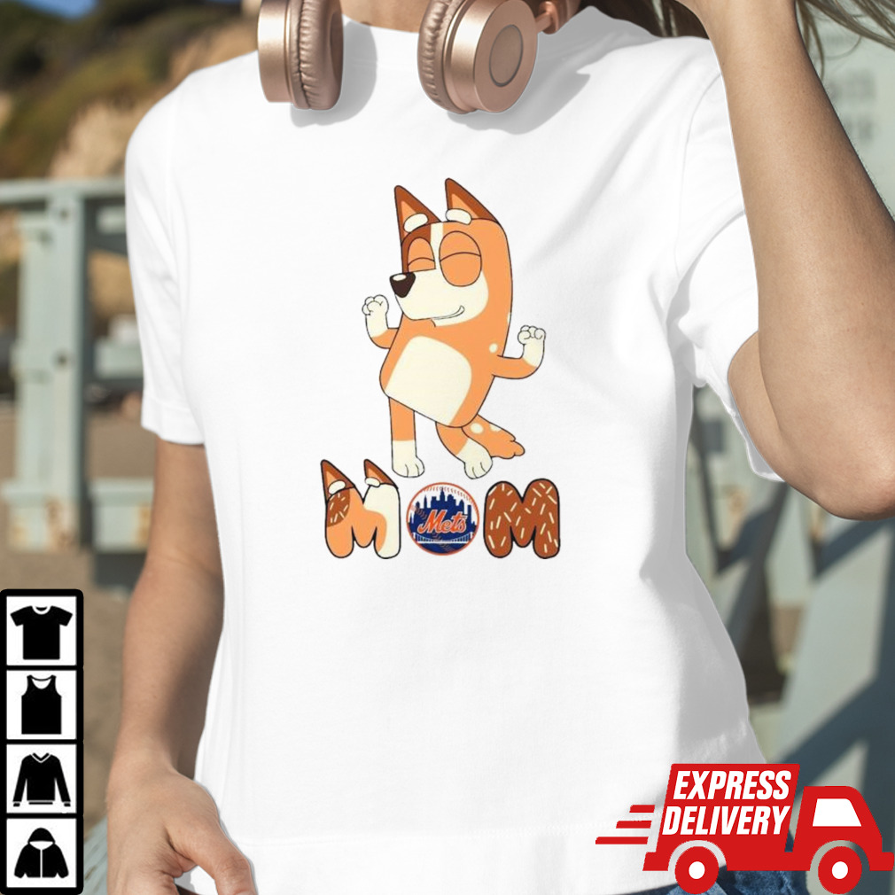 Bluey Mom New York Mets Baseball dancing shirt