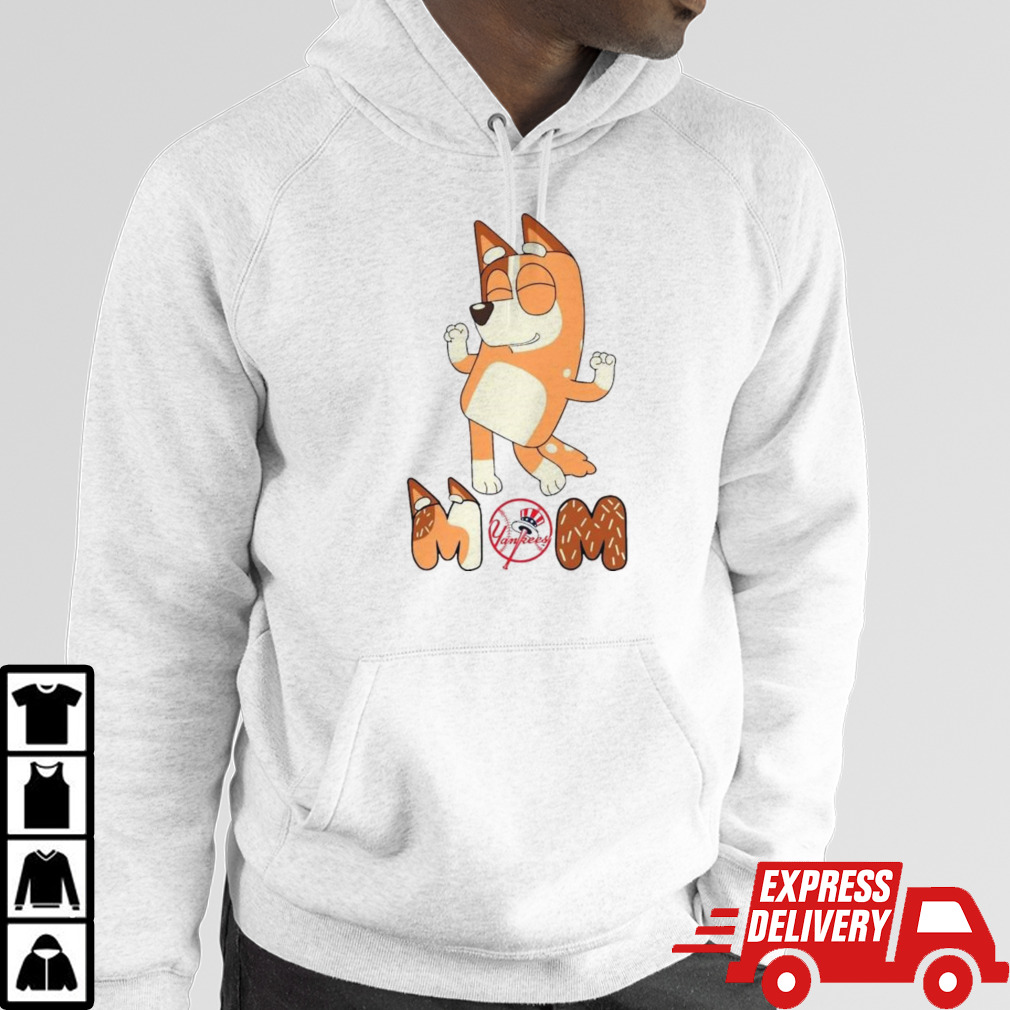 Bluey Mom New York Yankees Baseball dancing shirt