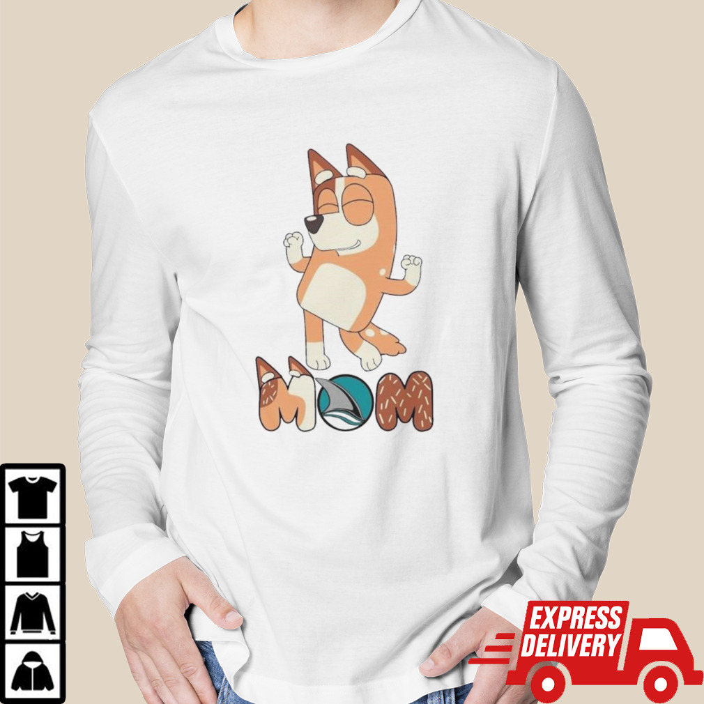 Bluey Mom San Jose Sharks Hockey dancing shirt
