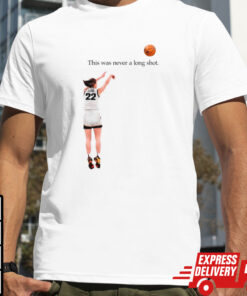 Caitlin Clark Iowa Hawkeyes this was never a long shot shirt