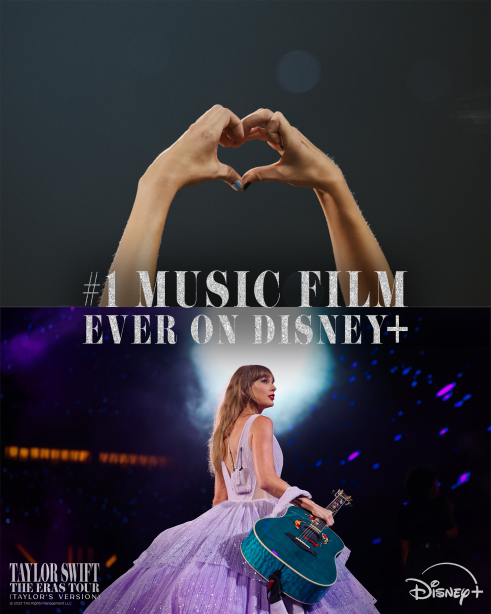 ‘Taylor Swift | The Eras Tour (Taylor’s Version)’ Debuts as the No. 1 Music Film Ever on Disney+