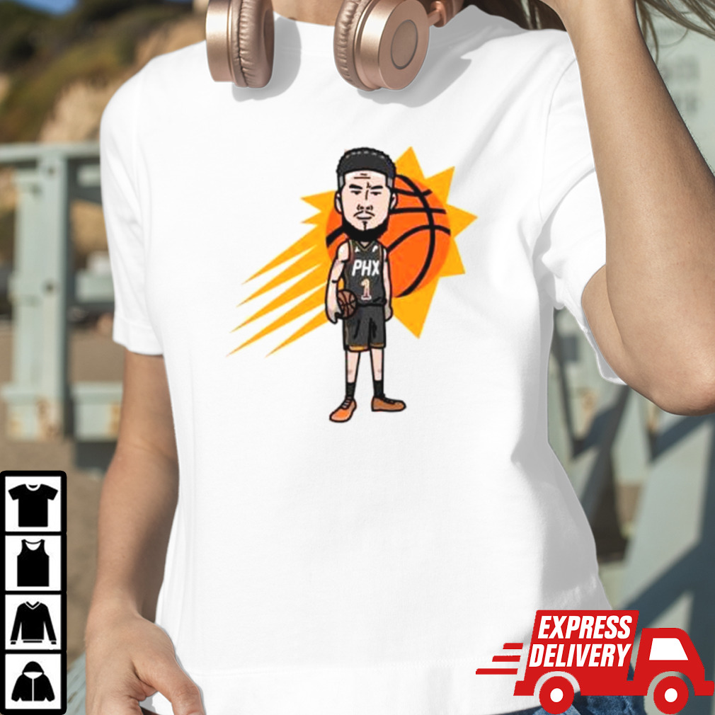 Devin Booker Phoenix Suns player cartoon shirt