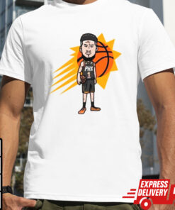 Devin Booker Phoenix Suns player cartoon shirt
