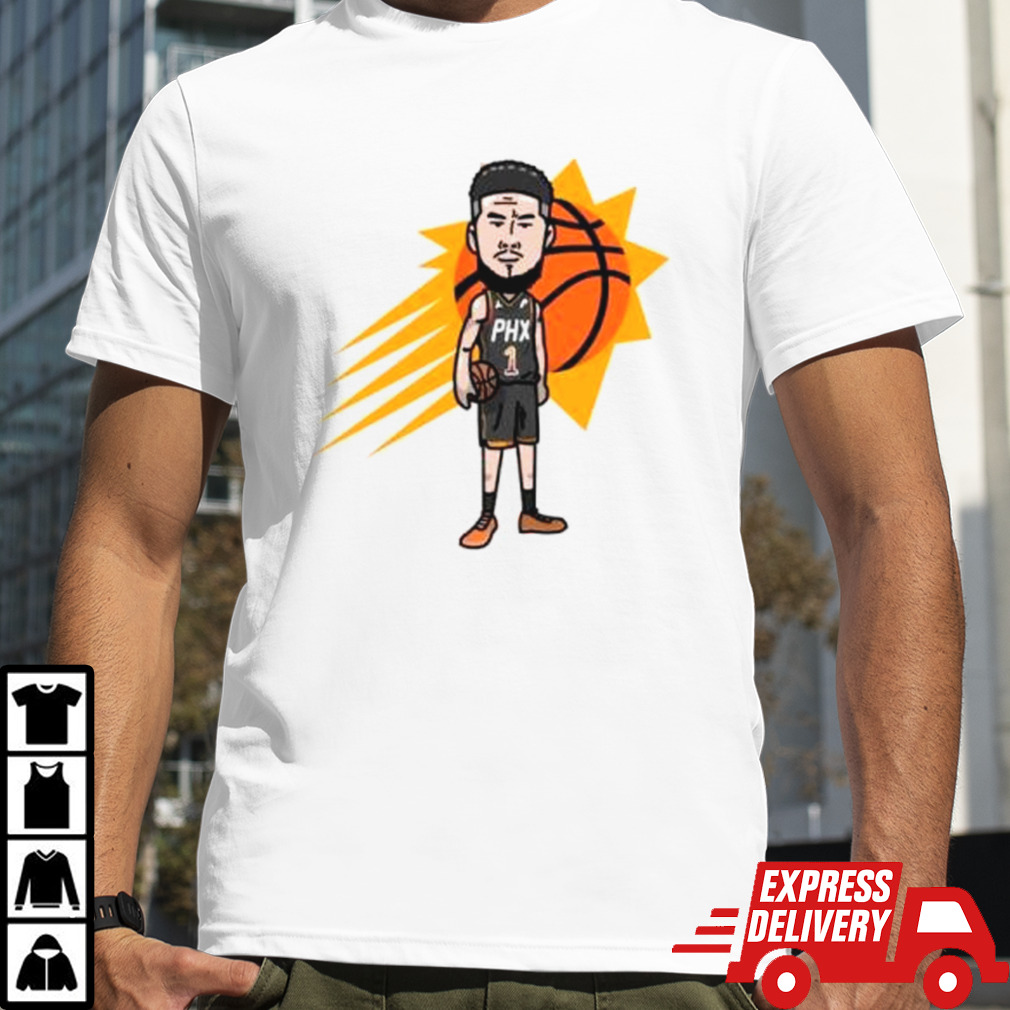 Devin Booker Phoenix Suns player cartoon shirt