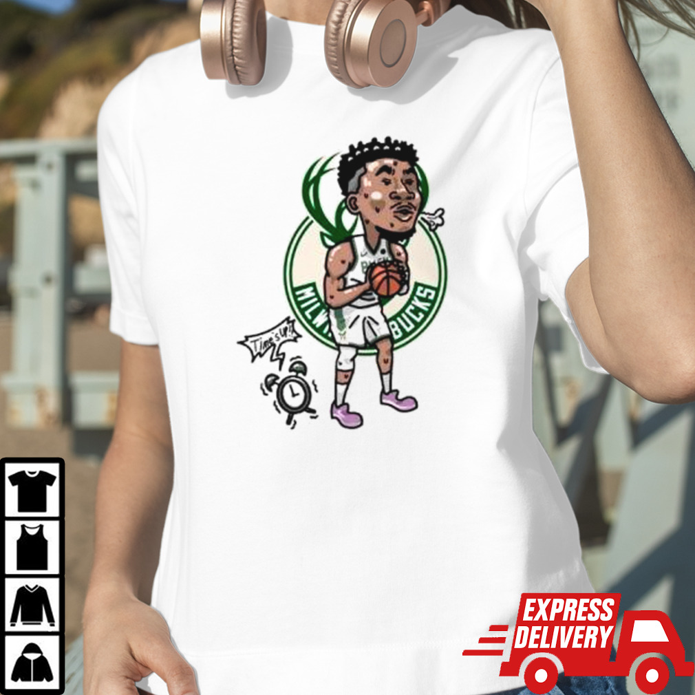 Giannis Antetokounmpo Milwaukee Bucks player cartoon shirt
