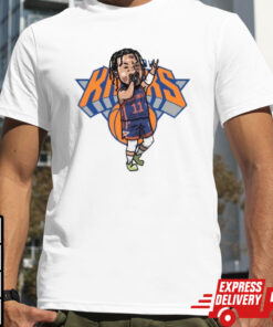Jalen Brunson New York Knicks Player cartoon shirt