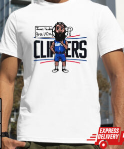 James Harden Los Angeles Clippers player cartoon shirt