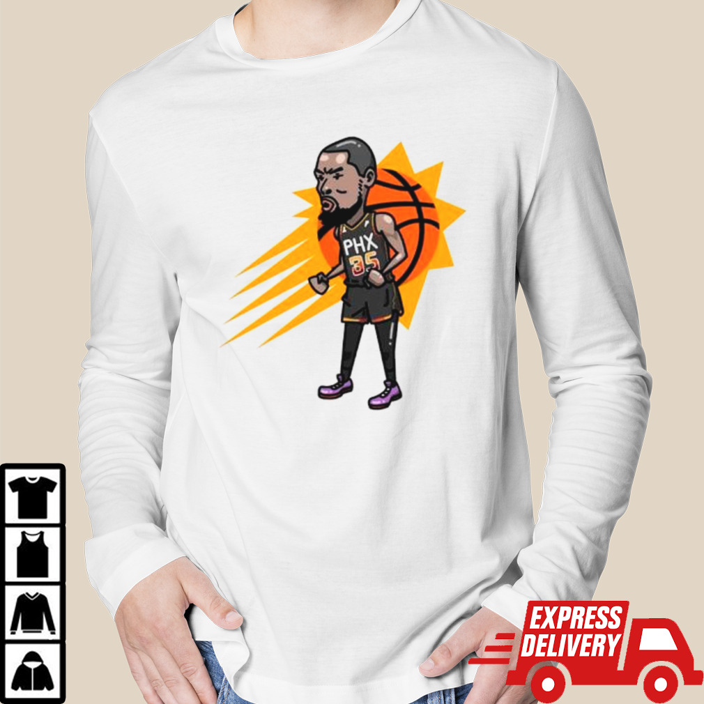 Kevin Durant Phoenix Suns player cartoon shirt