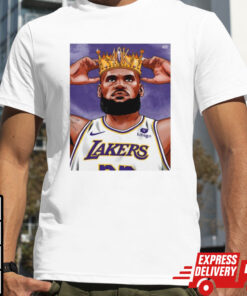 Lebron James Crown 40K Point Los Angeles Lakers basketball shirt