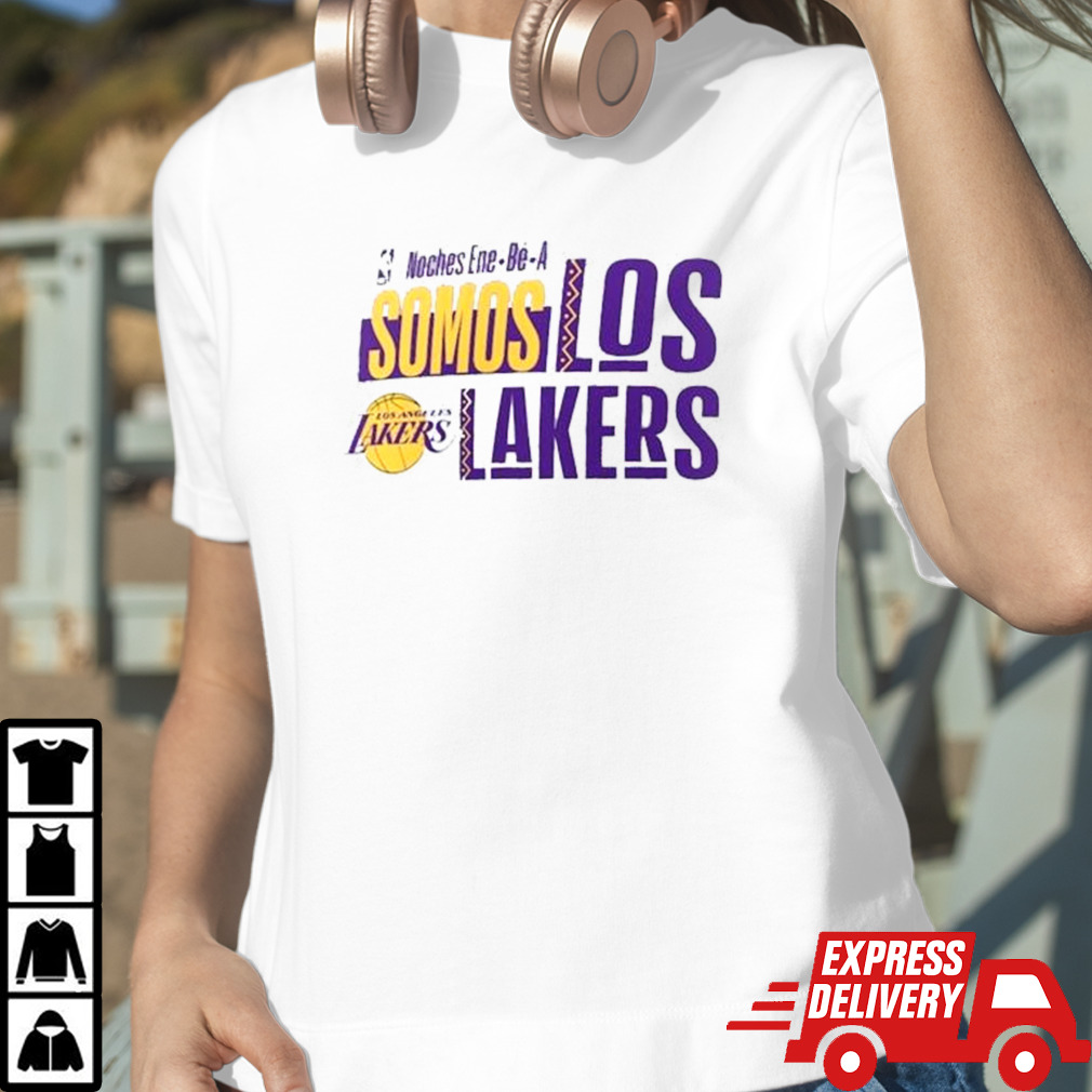 Los Angeles Lakers Noches Ene-Be-A Training Somos Shirt