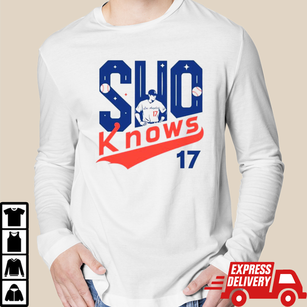 Los Angeles SHO Knows 17 baseball retro shirt