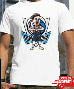 Luka Doncic Dallas Mavericks player cartoon shirt
